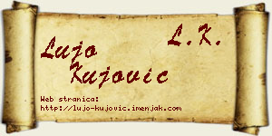 Lujo Kujović vizit kartica